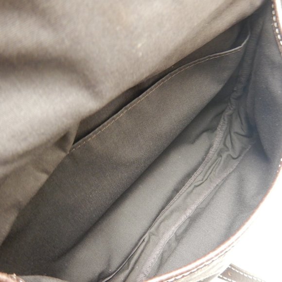 Louis Vuitton Monogram Mini Run Saumur Ebene Shoulder Bag Brown - Picture 7 of 8